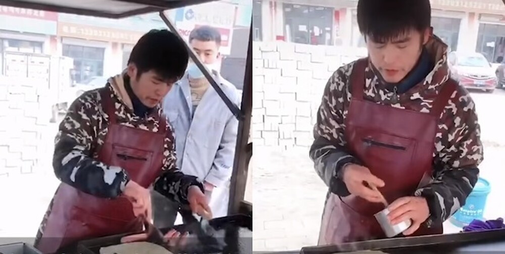 Anh ban banh trung bong noi tieng vi ngoai hinh giong het Chau Kiet Luan