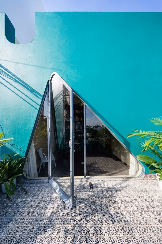 Khoảng sân nhỏ xinh của ngôi nhà.