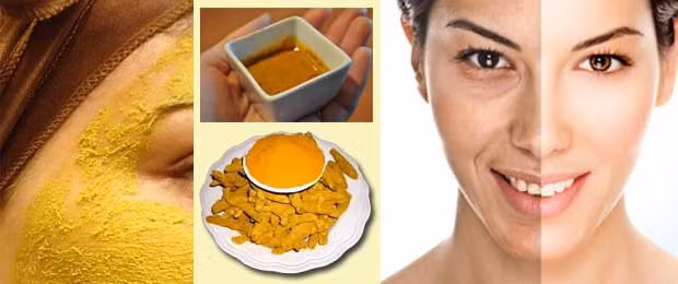 Chống lão hóa: Trộn 1/4 thìa bột nghệ với lòng trắng trứng để làm mặt nạ. Sử dụng một miếng bông cotton để thoa hỗn hợp này lên toàn bộ khuôn mặt và rửa lại mặt sau 30 phút. Để làm sạch bột nghệ bám trên da, bạn có thể sử dụng dầu dừa hoặc các loại kem tẩy da chết có sẵn.