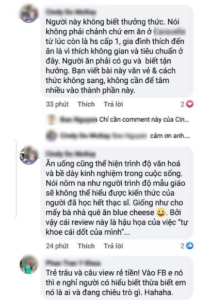 Không hài lòng buffet 1,4 triệu, thanh niên bị giễu “tự khoe cái dốt“ - Hình 4 Khong hai long buffet 1,4 trieu, thanh nien bi gieu “tu khoe cai dot“-Hinh-4