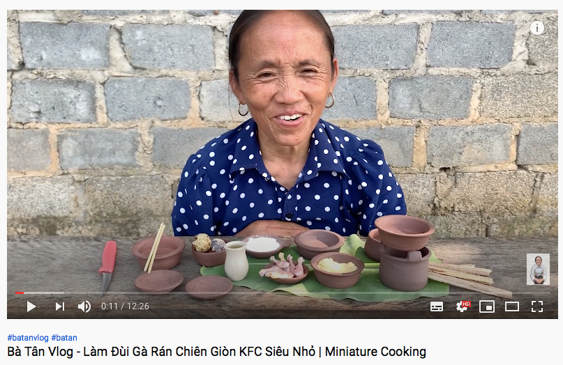 Bà Tân Vlog đột ngột chuyển hướng làm món siêu nhỏ Ba Tan Vlog dot ngot chuyen huong lam mon sieu nho