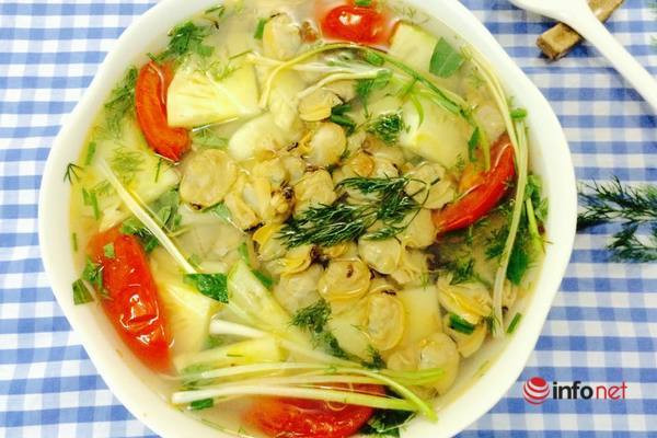 Canh chua ngao nau dua, thit ga chien ngu vi cho bua toi-Hinh-9