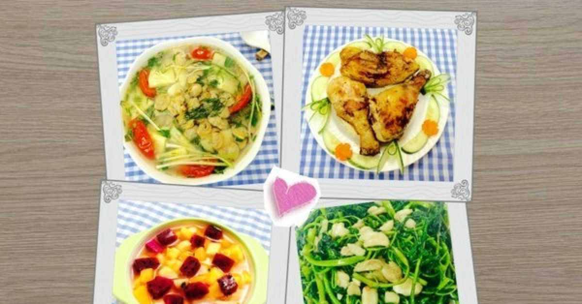 Canh chua ngao nau dua, thit ga chien ngu vi cho bua toi-Hinh-14