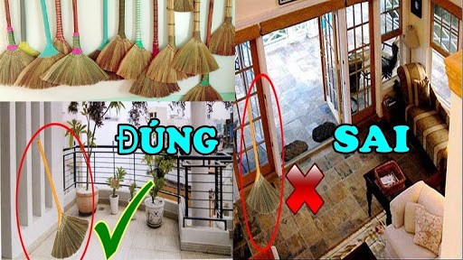 Đặt chổi ở đâu mặc kệ nhưng chớ dại đặt vào 4 điểm kị trong nhà Dat choi o dau mac ke nhung cho dai dat vao 4 diem ki trong nha