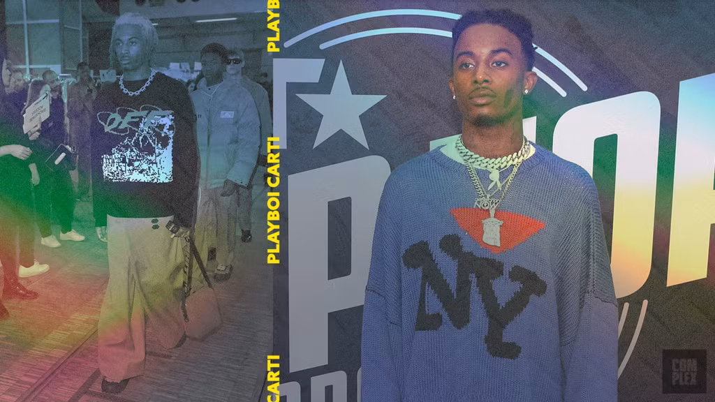  Playboi Carti thường xuyên được Virgil Abloh mời đến catwalk trong show của Off-White và Louis Vuitton trước đây. Phong cách magnum opus của anh đã được đón nhận nồng nhiệt sau khi tung đĩa đơn ăn khách năm 2017 - Magnolia. Ảnh: Complex Original, Getty.