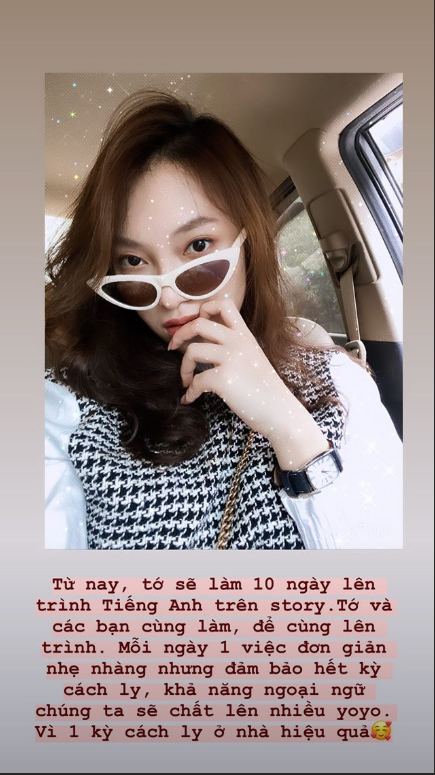 'Hot girl 7 thu tieng' tao thu thach tieng Anh, sau 10 ngay hoa 'than dong'