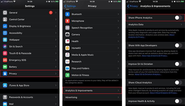Nhung cai dat mac dinh tren iPhone ban nen tat