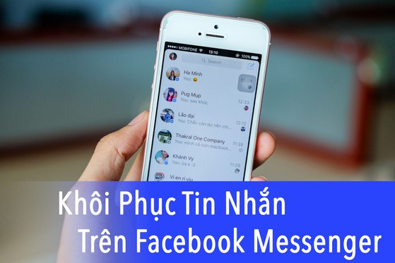 Cach xem lai tin nhan da xoa tren Facebook