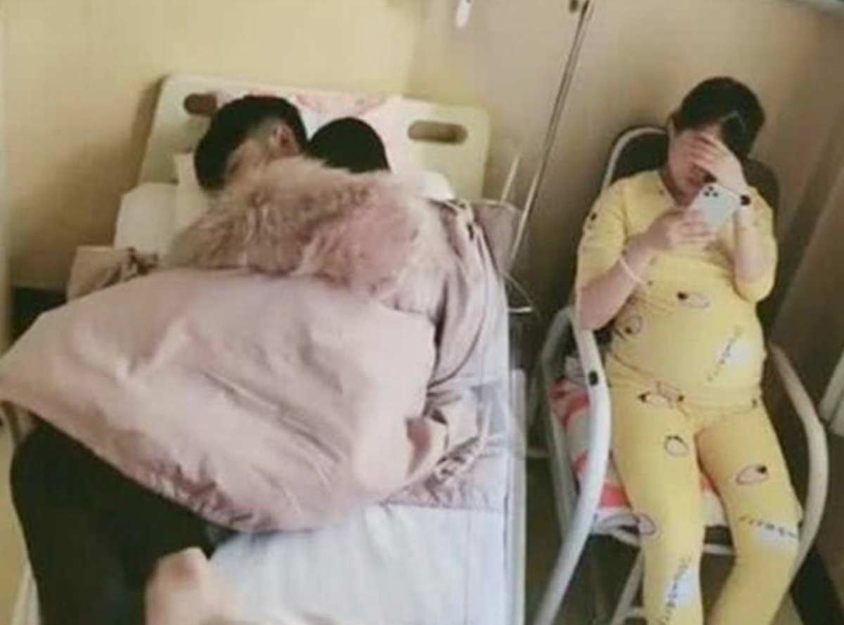 Đưa vợ đi đẻ, chồng chiếm luôn giường của vợ gây tranh cãi Dua vo di de, chong chiem luon giuong cua vo gay tranh cai