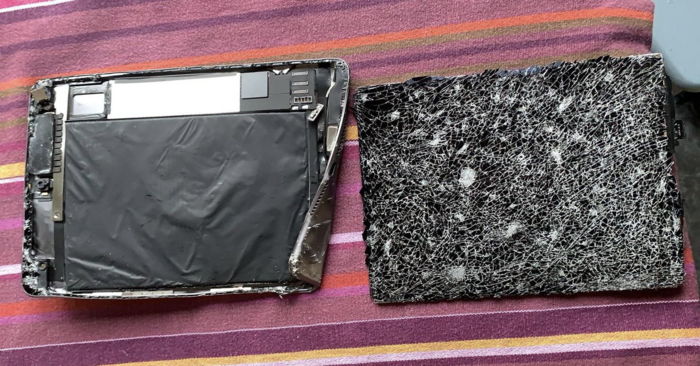 Bi vo nat sau va cham, iPad mini van gui tin hieu 'cau cuu'-Hinh-3