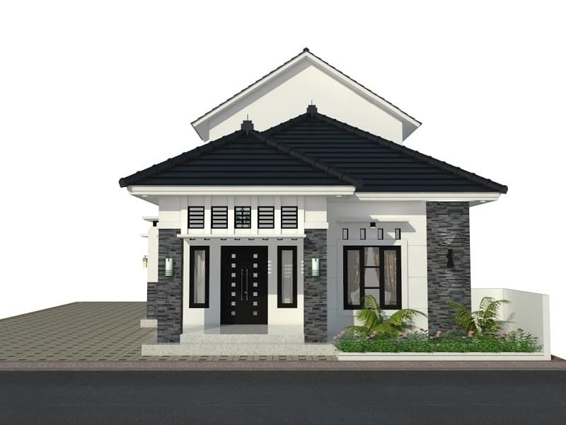 Ngôi nhà đẹp hiện đại với màu sắc sang trọng, nhấn nhá ở gạch ốp và màu sơn cửa