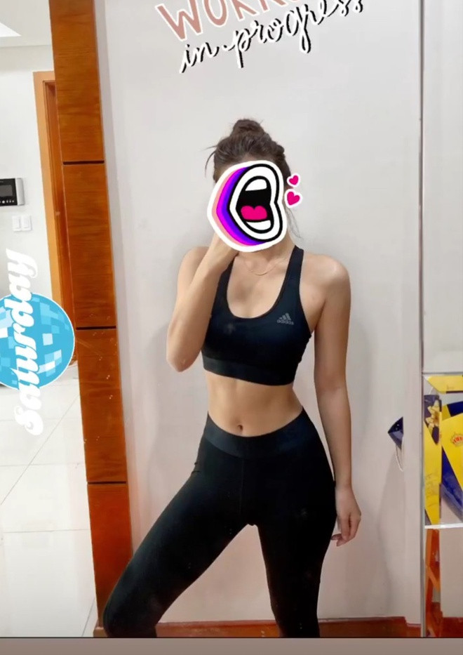 Chau Tuyet Van, Yen Xuan khoe bung 6 mui nho tap luyen o nha-Hinh-6