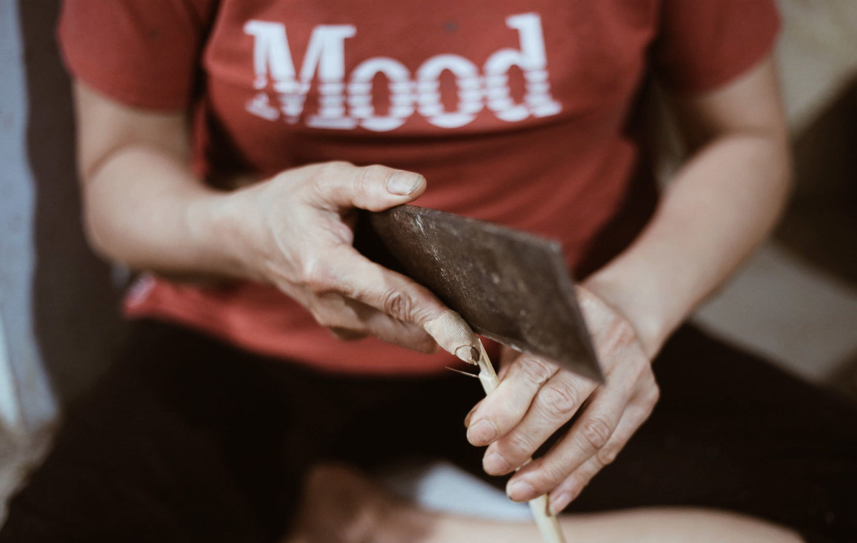 Nghề làm chuồn chuồn tre truyền thống Thạch Xá có rất nhiều mẫu mã, kích thước. Chính vì thế mỗi người làm nghề cần phải biết chẻ thanh tre cho vừa vặn với kích thước đã được các công ty đặt sẵn.