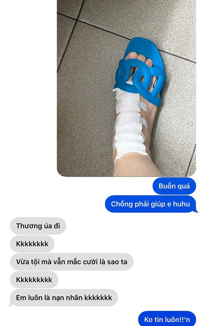 Hari Won de lo vet bam la tren chan khien fan reo ten Tran Thanh-Hinh-3