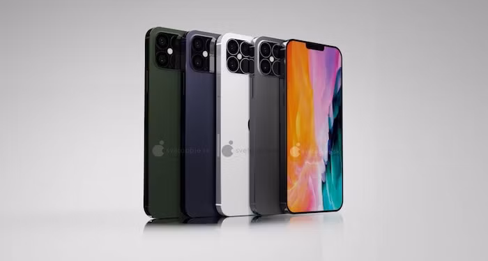 iPhone 12 lung linh với thiết kế vuông độc lạ, 'tai thỏ' nhỏ gọn iPhone 12 lung linh voi thiet ke vuong doc la, 'tai tho' nho gon