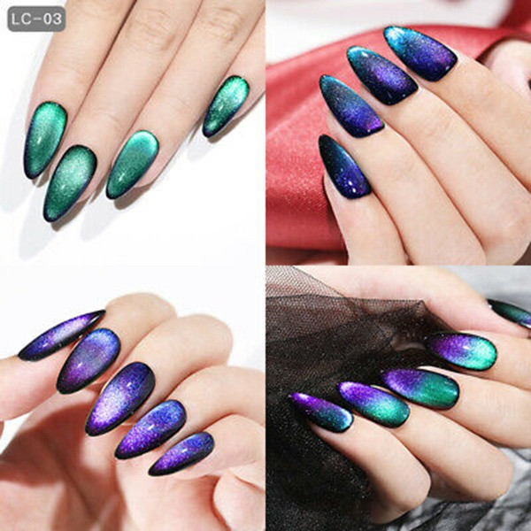 Mẫu nail mắt mèo với họa tiết giọt nước Các mẫu thiết kế móng tay khá linh hoạt và đa dạng, do đó chắc chắn các bạn gái sẽ thích mê những mẫu thiết kế độc đáo và độc đáo này. Những mẫu thiết kế này không có một màu sắc cố định nào, bạn có thể thiết kế họa tiết giọt nước với bất kì màu sắc nào mà bạn nghĩ đến, càng nhiều màu sắc vui vẻ càng tốt. Thêm nữa, bạn có thể phủ chúng trên tất cả móng tay của bạn, hoặc xen kẽ các ngón để tạo hiệu ứng bề mặt sáng bóng và mờ.