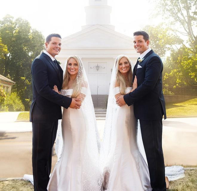 Chi em song sinh cuoi chong sinh doi, mang thai cung thoi diem-Hinh-2