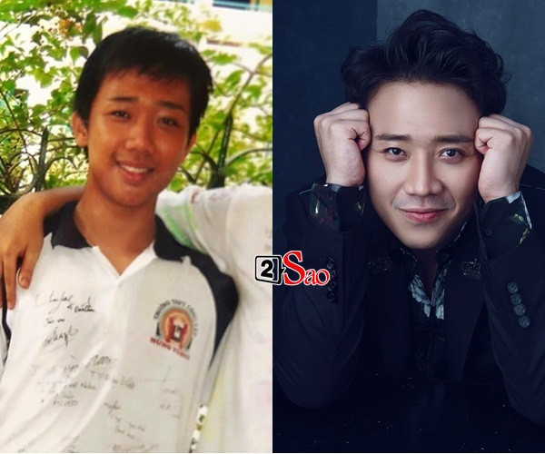 rấn Thành thời thanh niên đen nhẻm, ánh mắt toát lên sự chân chất, ngây ngô. Đặt ảnh hiện tại với quá khứ, có thể thấy Trấn Thành khác khá nhiều, nhất là về thần thái.