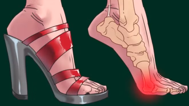 Chi em di giay cao got de dep nhung khien bo phan nay dau don