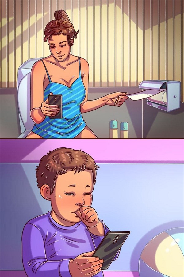 Khong nen su dung dien thoai trong nha ve sinh vi sao?