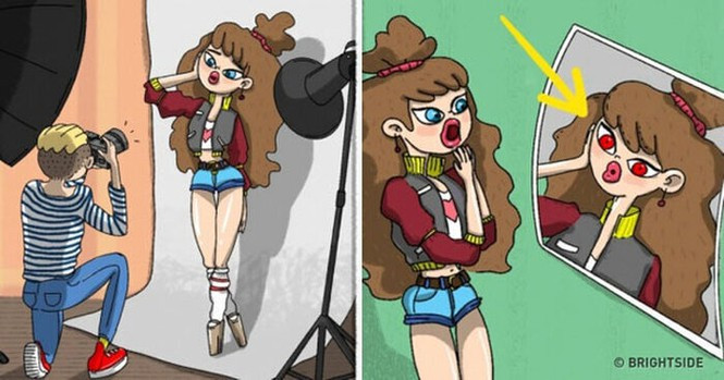 Vì sao khi chụp ảnh lại có hiện tượng mắt đỏ? Vi sao khi chup anh lai co hien tuong mat do?