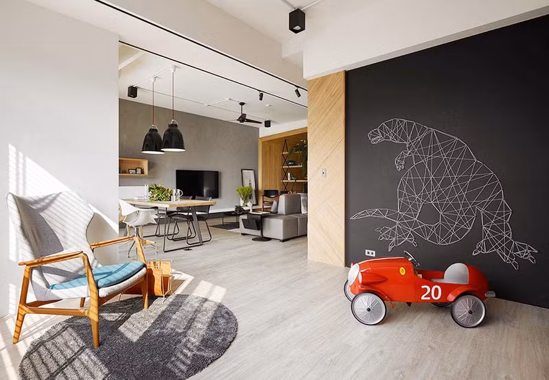 Tranh treo tường hình khủng long theo sở thích của các bé.