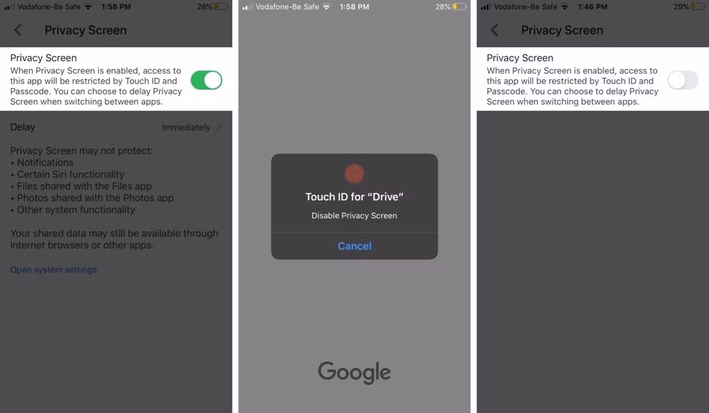 Bảo vệ file trên Google Drive bằng Face ID, Touch ID ảnh 6