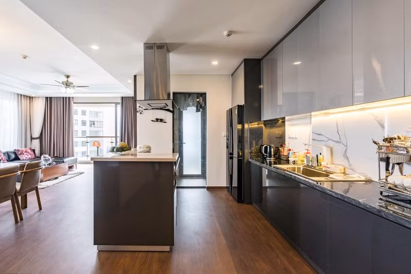 Căn hộ chung cư tông màu xám bền đẹp theo thời gian - Hình 5 Can ho chung cu tong mau xam ben dep theo thoi gian-Hinh-5