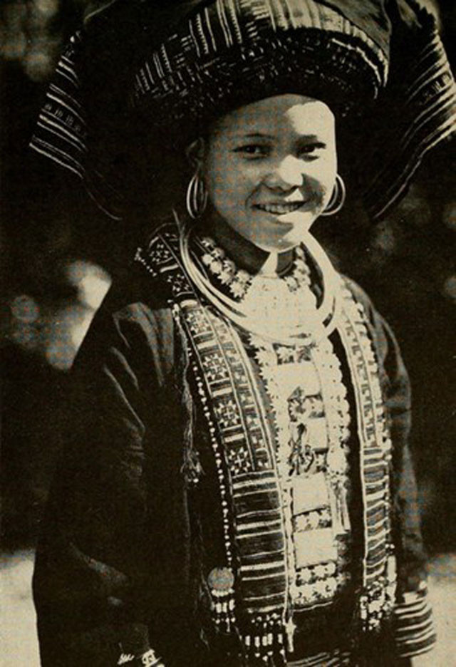 Hình ảnh thiếu nữ người Mán được chụp ở Hà Giang.