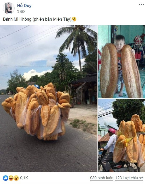 Banh mi khong lo o Hoi An gay bao cong dong mang