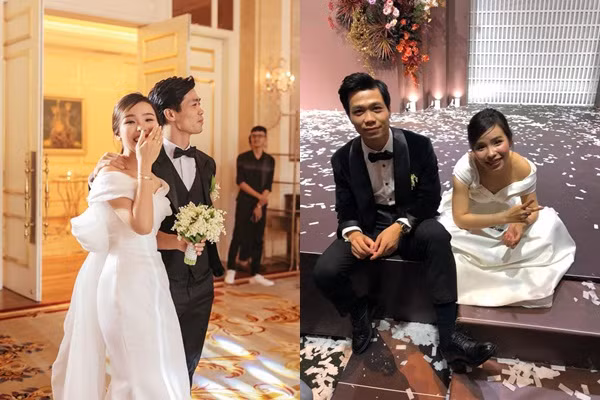 Kể cả lúc xả vai cô dâu sau khi tiếp khách khá mệt mỏi, lớp make up cũng không còn hoàn hảo nhưng Viên Minh vẫn đem đến rất nhiều cảm tình với hình ảnh dễ thương, gần gũi.