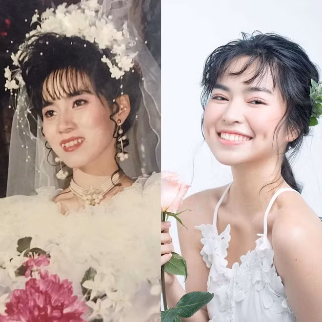 Tra Long 'Mat biec' khoe nhan sac noi bat thoi tre cua me