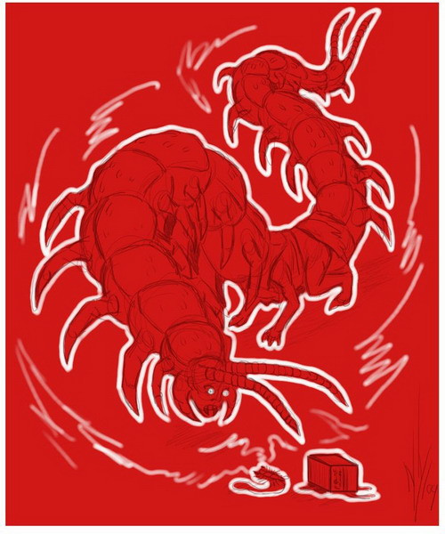 Omukade là loài rết khổng lồ sống ở các vùng núi Nhật Bản. Thức ăn khoái khẩu của chúng là con người.