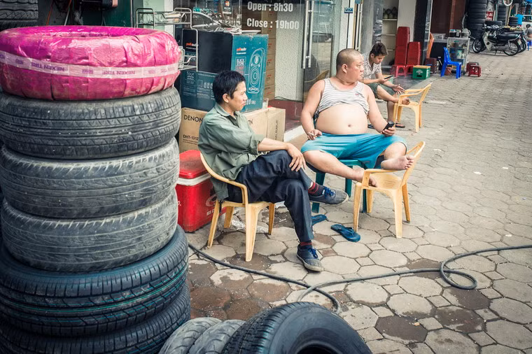 "Phật Di Lặc" trên phố. Hình ảnh được đăng tải trên trang 500px.com.