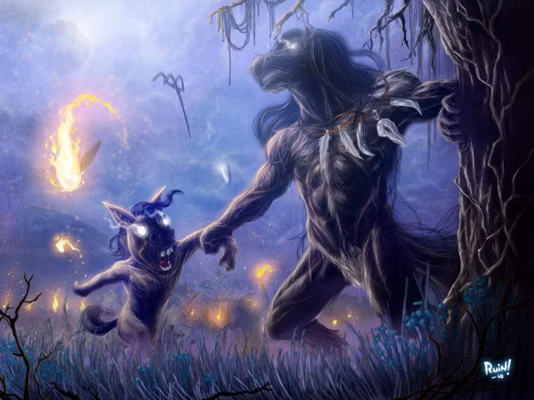 Tikbalang ẩn trốn trong rừng, đặc biệt rất hay cưỡng hiếp phụ nữ và để họ mang thai và sinh ra ngựa quỷ Tikbalang con.