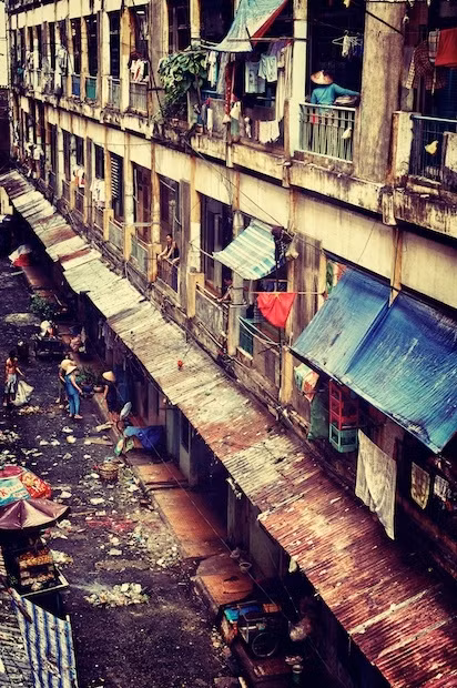 Một khu chung cư cũ.