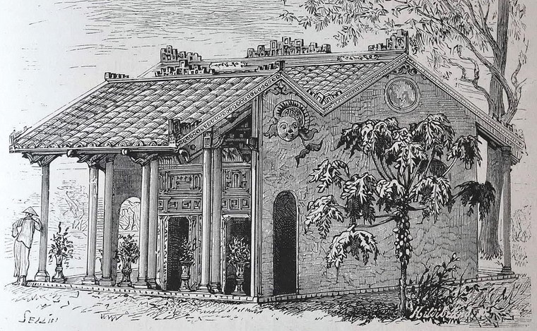 Tư dinh của người giàu ở An Nam.