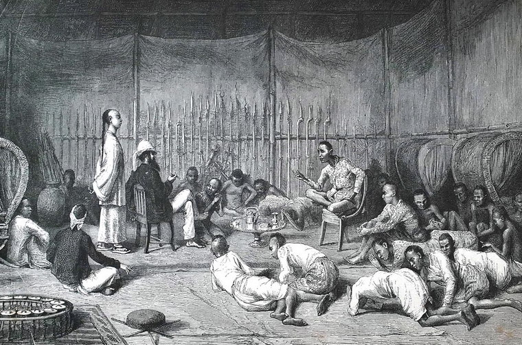 Harmand gặp một vị hoàng tử tại Oubon, Thái Lan trong thời gian ông làm nhà ngoại giao tại Thái.