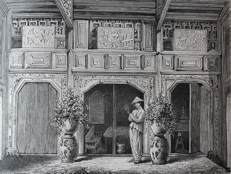 Mặt tiền ngôi nhà của người giàu An Nam.