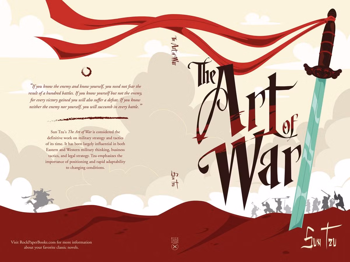 3. Gồm 13 chương, mỗi chương là một khía cạnh chiến lược. Tác phẩm được chia thành 13 chương, mỗi chương đề cập đến một yếu tố quan trọng trong chiến tranh, từ đánh giá tình hình, chiến thuật, gián điệp, đến tâm lý chiến. Ảnh: Pinterest.
