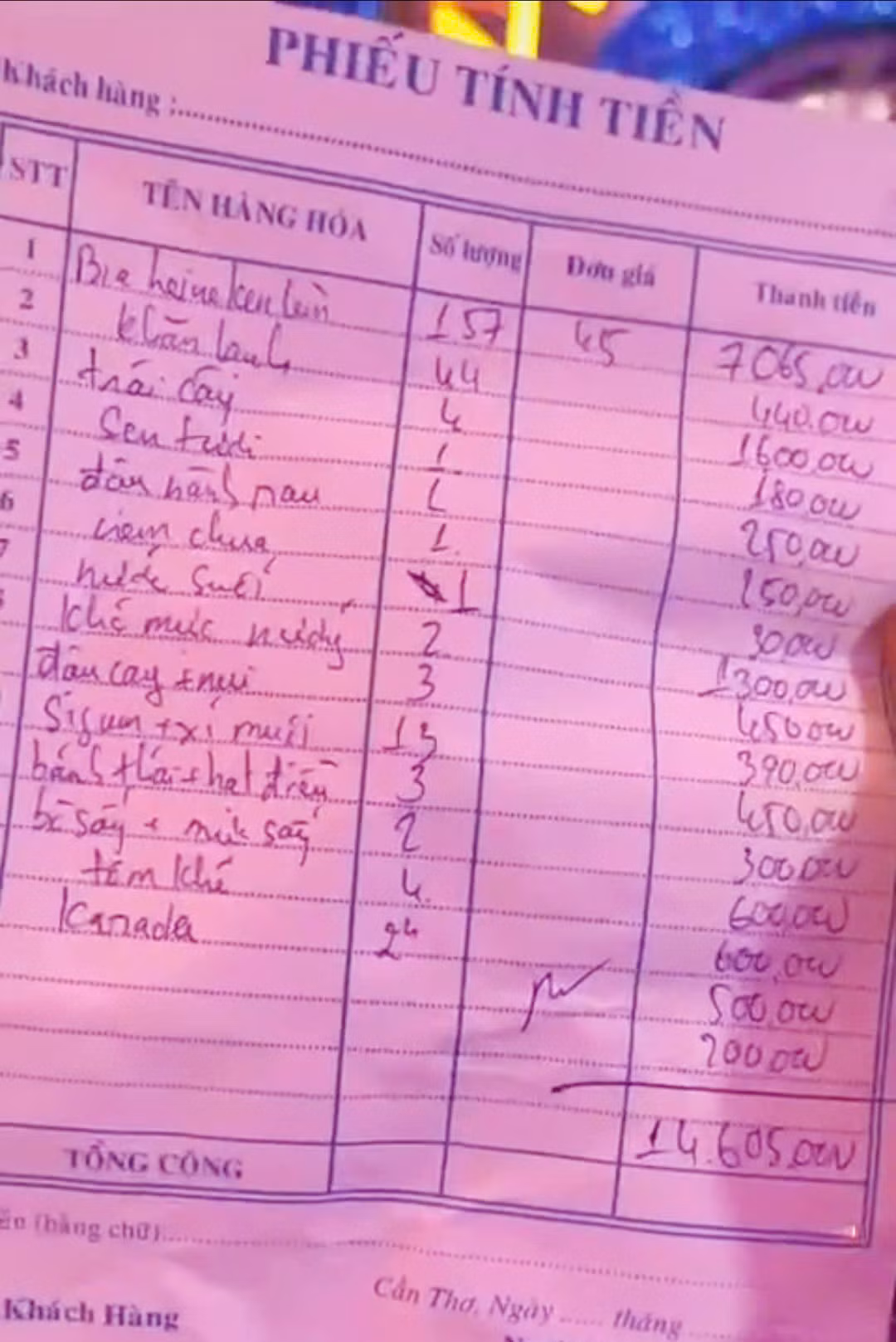 Quan karaoke bi to hai con kho muc nuong gia 1,3 trieu dong...