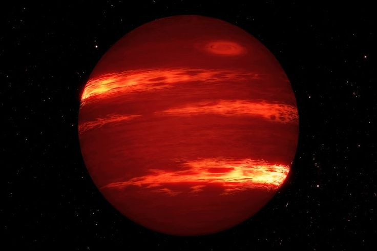  2. Kích thước khổng lồ – gấp hàng trăm lần Mặt Trời. Các sao khổng lồ đỏ có thể mở rộng gấp 100 đến 1.000 lần đường kính ban đầu của chúng. Ví dụ, Betelgeuse – một sao khổng lồ đỏ trong chòm sao Orion – lớn hơn Mặt Trời khoảng 900 lần. Ảnh: Pinterest.