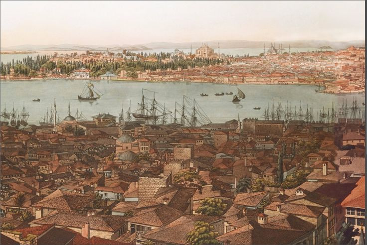  2. Constantinople – thủ đô huyền thoại của Ottoman. Năm 1453, Sultan Mehmed II đã chinh phục Constantinople từ đế quốc Byzantine. Thành phố này sau đó trở thành trung tâm chính trị, kinh tế và văn hóa của Ottoman trong gần 500 năm. Ảnh: Pinterest.