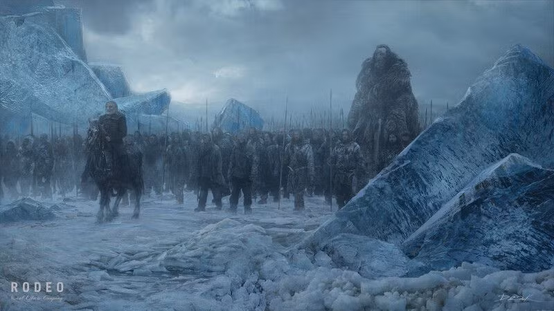  2. Bắt đầu bằng Fimbulwinter – Mùa đông khủng khiếp. Trước Ragnarök, thế giới sẽ trải qua Fimbulwinter – ba mùa đông liên tiếp, khiến nhân loại lâm vào chiến tranh, đói khát và diệt vong. Ảnh: Pinterest.