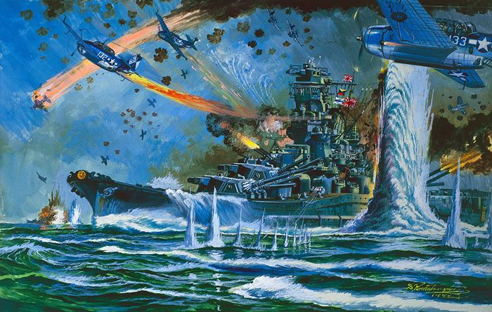  7. Hơn 3.000 thủy thủ đã chết cùng con tàu. Trong số 3.332 thủy thủ có mặt trên Yamato, chỉ có khoảng 280 người sống sót. Phần lớn các thủy thủ còn lại đã thiệt mạng trong trận chiến hoặc do vụ nổ kinh hoàng. Ảnh: Pinterest.