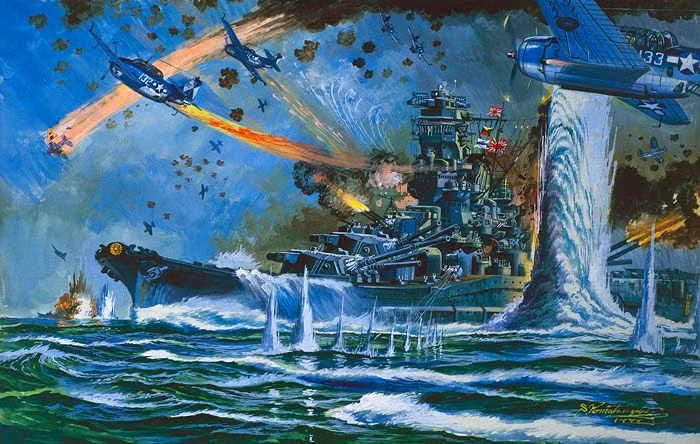  7. Hơn 3.000 thủy thủ đã chết cùng con tàu. Trong số 3.332 thủy thủ có mặt trên Yamato, chỉ có khoảng 280 người sống sót. Phần lớn các thủy thủ còn lại đã thiệt mạng trong trận chiến hoặc do vụ nổ kinh hoàng. Ảnh: Pinterest.