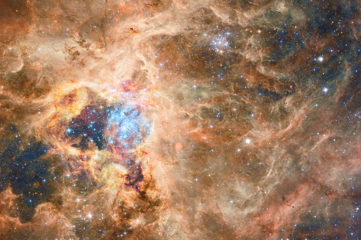  5. Đang tạo ra những ngôi sao khổng lồ. Tinh vân Tarantula là nơi có một số ngôi sao lớn nhất từng được quan sát, bao gồm R136a1 – một trong những ngôi sao nặng nhất, với khối lượng hơn 200 lần Mặt Trời. Ảnh: Pinterest.