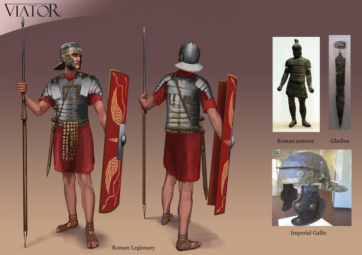  8. Thường được mang bên hông phải. Khác với nhiều chiến binh khác thường đeo kiếm bên trái để rút ra bằng tay phải, lính La Mã lại đeo gladius bên phải. Điều này giúp họ dễ dàng rút kiếm mà không ảnh hưởng đến chiếc khiên lớn bên trái. Ảnh: Pinterest.