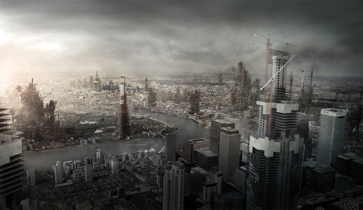  1. Trái ngược với Utopia. Dystopia là sự đối lập với Utopia – một xã hội hoàn hảo và lý tưởng. Trong khi Utopia mô tả thế giới tốt đẹp, Dystopia thường thể hiện các viễn cảnh đen tối, nơi con người bị kiểm soát, đàn áp hoặc đánh mất nhân tính. Ảnh: Pinterest.