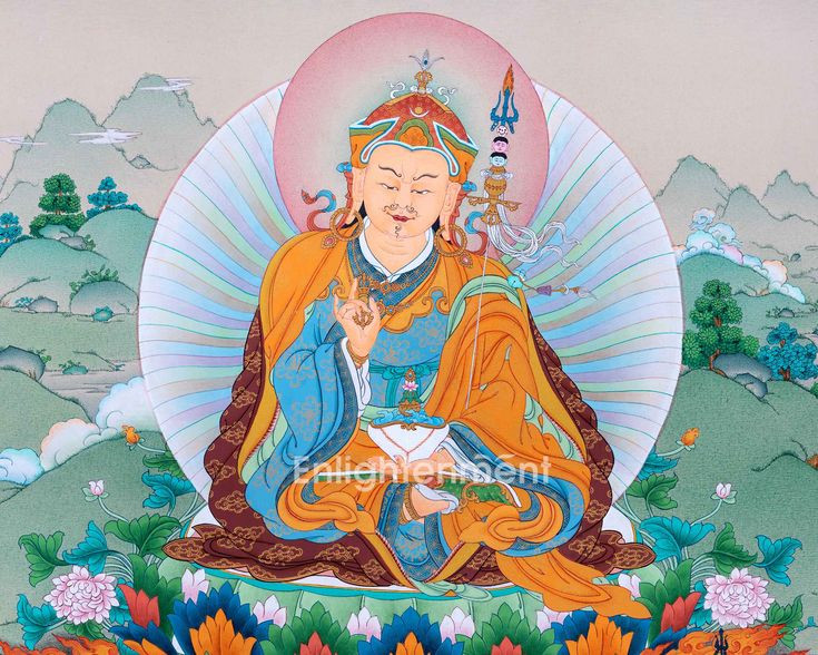  7. Nhấn mạnh vào Guru. Mật Tông coi trọng vai trò của Guru (bậc thầy), vì họ là người truyền dạy giáo pháp và hướng dẫn hành giả trên con đường giác ngộ. Ảnh: Pinterest.